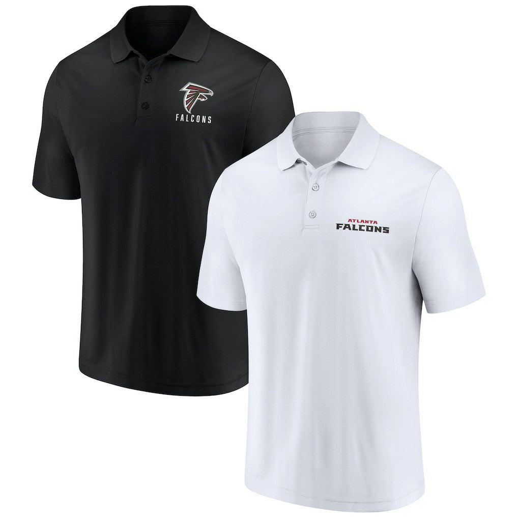 Fanatics Atlanta Falcons Lockup Two-Pack Polo Set White/Black