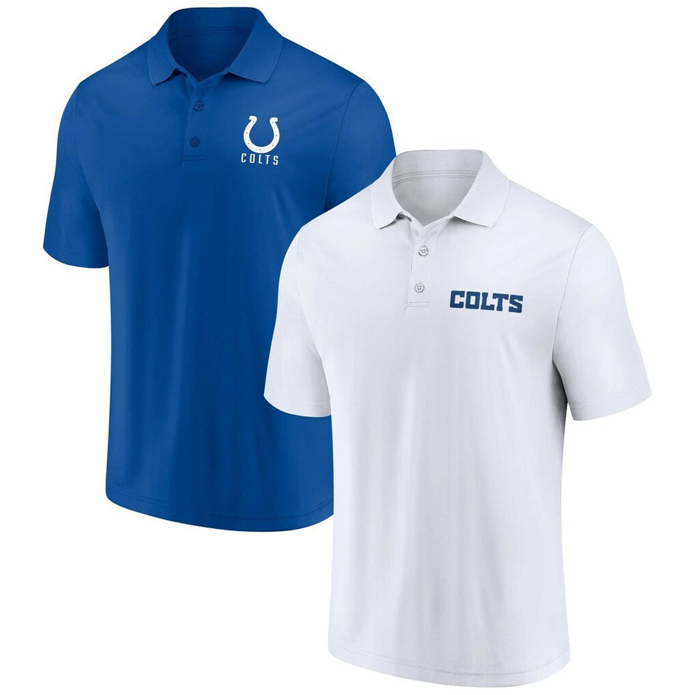 Fanatics Indianapolis Colts Lockup Two-Pack Polo Set White/Royal