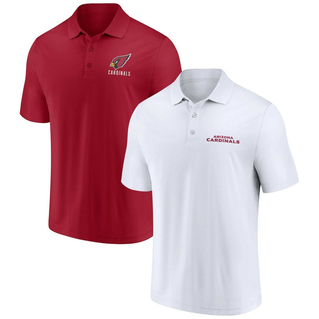 Fanatics Arizona Cardinals Lockup Two-Pack Polo Set White/Cardinal