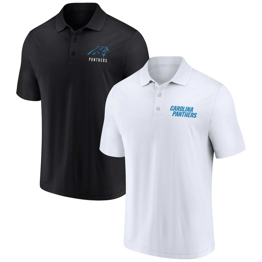Fanatics Carolina Panthers Lockup Two-Pack Polo Set White/Black