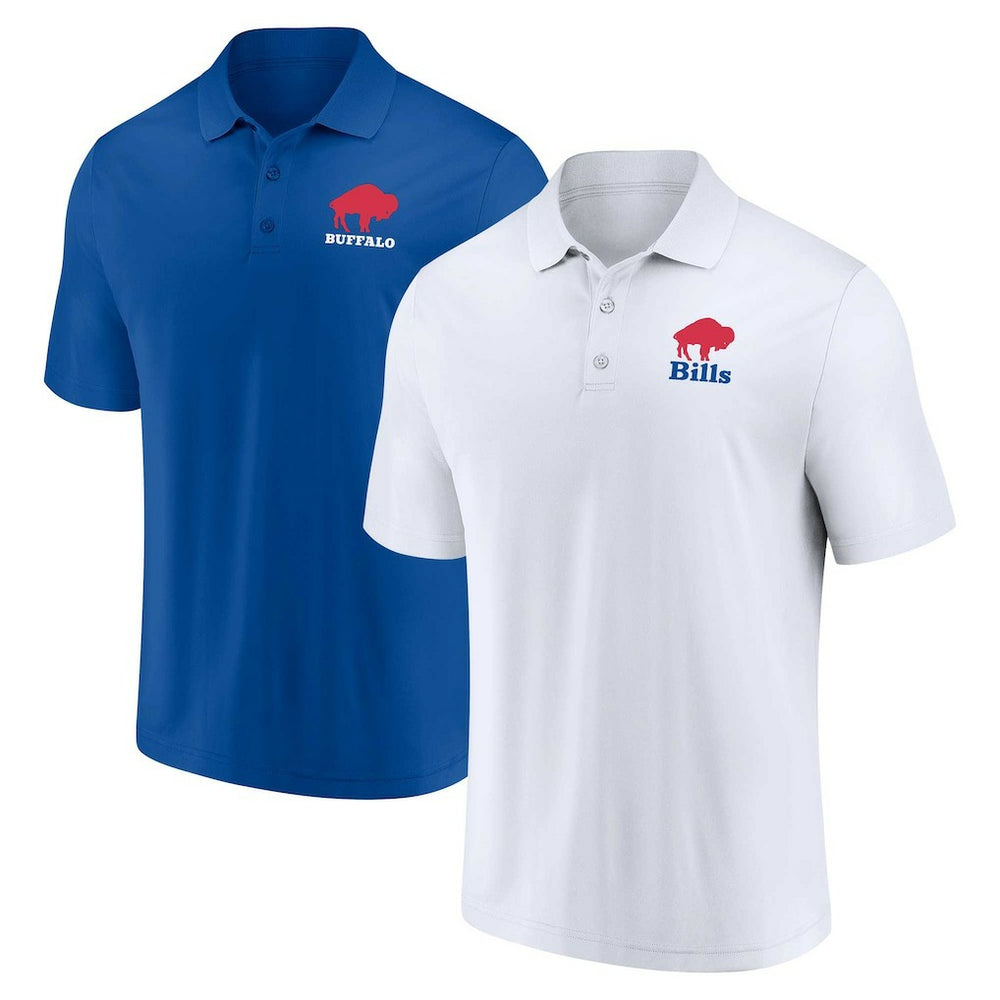 Fanatics Buffalo Bills Throwback Two-Pack Polo Set White/Royal