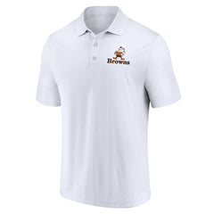 Fanatics Cleveland Browns Throwback Two-Pack Polo Set White/Brown