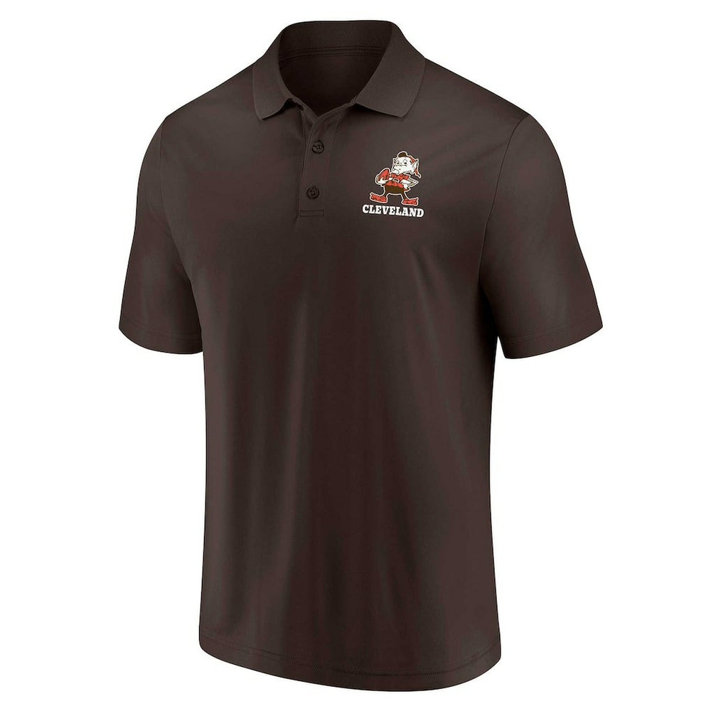 Fanatics Cleveland Browns Throwback Two-Pack Polo Set White/Brown