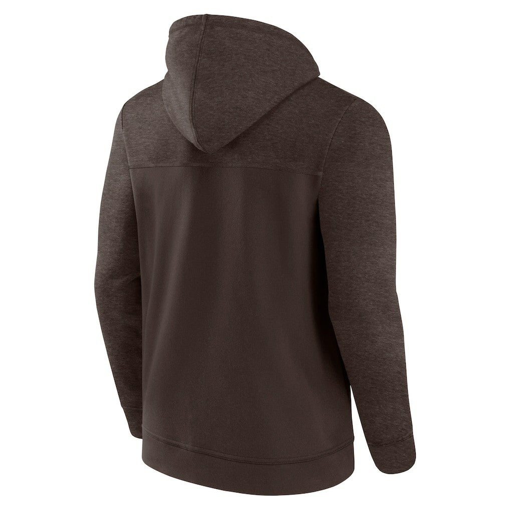 Fanatics Cleveland Browns Offensive Lineup Hoodie Full-Zip Hoodie Brown