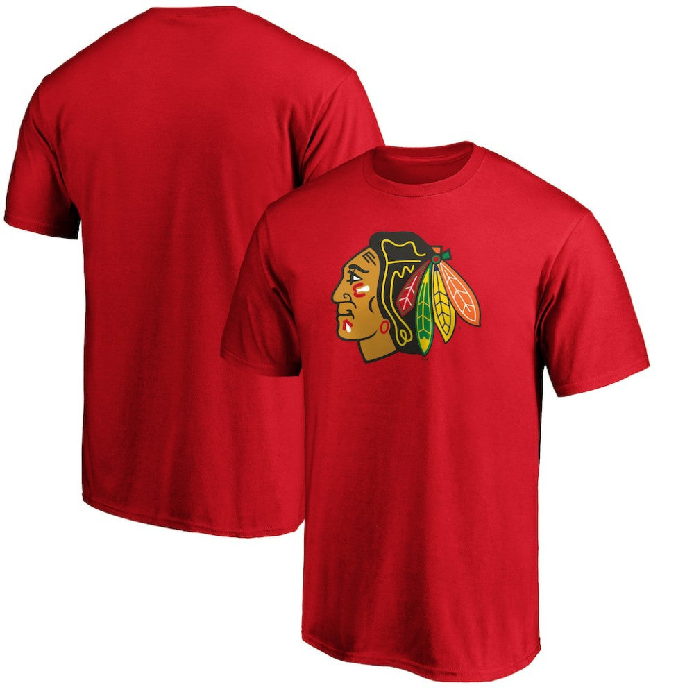 Chicago Blackhawks Primary Logo Team T-Shirt - Red - NHL 5228829