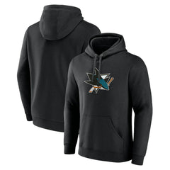 San Jose Sharks Primary Team Logo Pullover Hoodie - Black - NHL 5228873