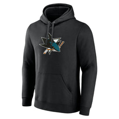 San Jose Sharks Primary Team Logo Pullover Hoodie - Black - NHL 5228873