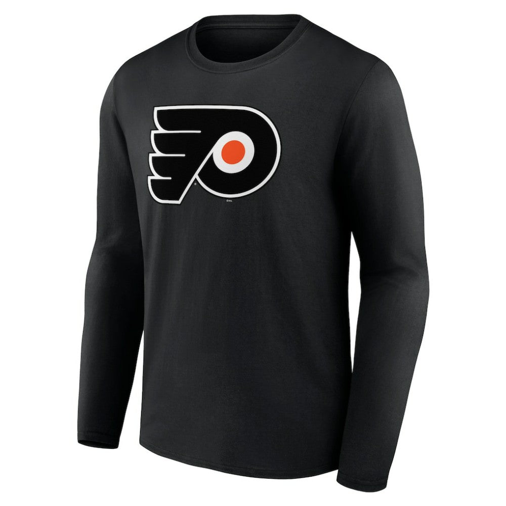 Philadelphia Flyers Primary Logo Team Long Sleeve T-Shirt - Black - NHL 5228893