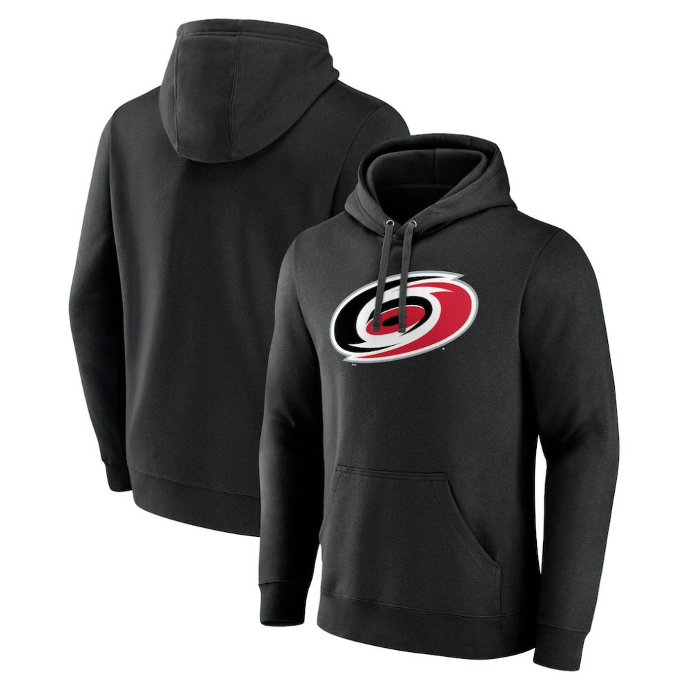 Carolina Hurricanes Primary Team Logo Pullover Hoodie - Black - NHL 5228895
