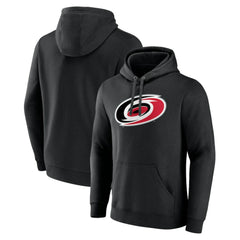 Carolina Hurricanes Primary Team Logo Pullover Hoodie - Black - NHL 5228895
