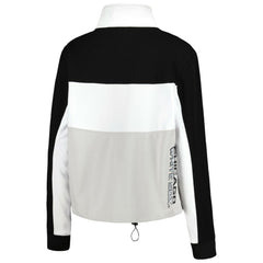 Chicago White Sox The Wild Collective Women's Color Block Half-Zip Jacket - Black/White - MLB Sale