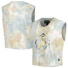 Chicago White Sox The Wild Collective Women's Washed Muscle Tank Top - White - MLB Lifestyle