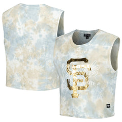 San Francisco Giants The Wild Collective Women's Washed Muscle Tank Top - White - MLB Discount