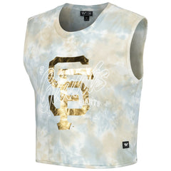 San Francisco Giants The Wild Collective Women's Washed Muscle Tank Top - White - MLB Discount