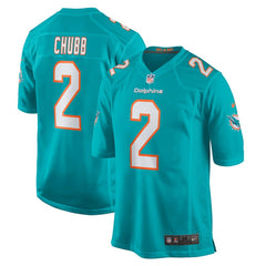 Nike Bradley Chubb Miami Dolphins Game Player Jersey Aqua