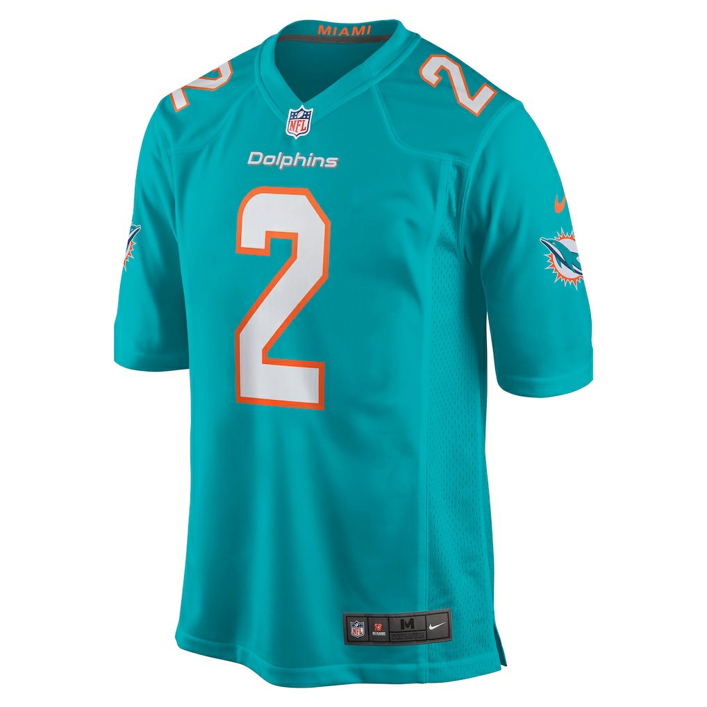 Nike Bradley Chubb Miami Dolphins Game Player Jersey Aqua