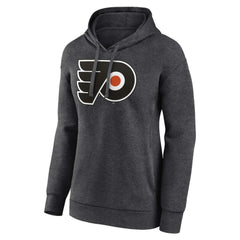 Philadelphia Flyers Women's Primary Logo Pullover Hoodie - Charcoal - NHL 5231753