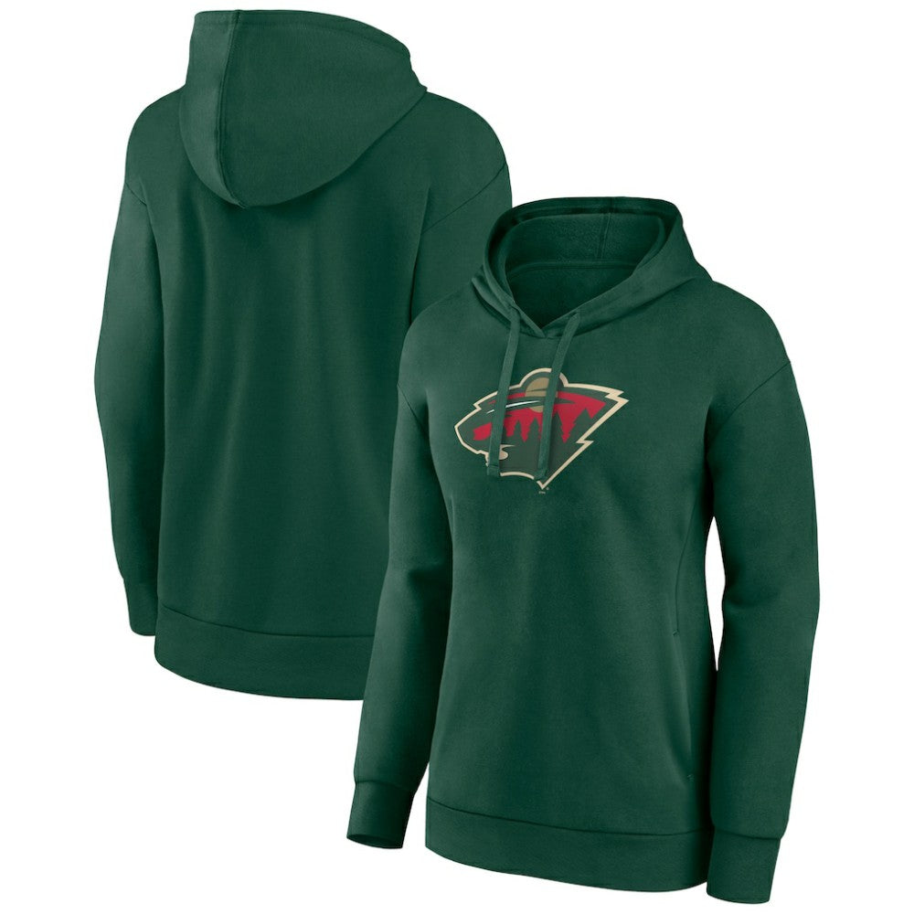 Minnesota Wild Women's Primary Logo Pullover Hoodie - Green - NHL 5231777