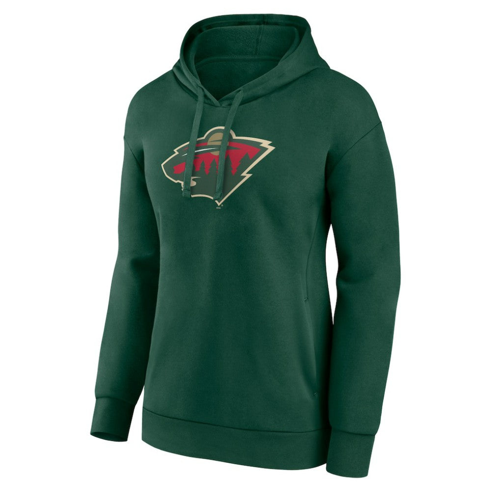 Minnesota Wild Women's Primary Logo Pullover Hoodie - Green - NHL 5231777