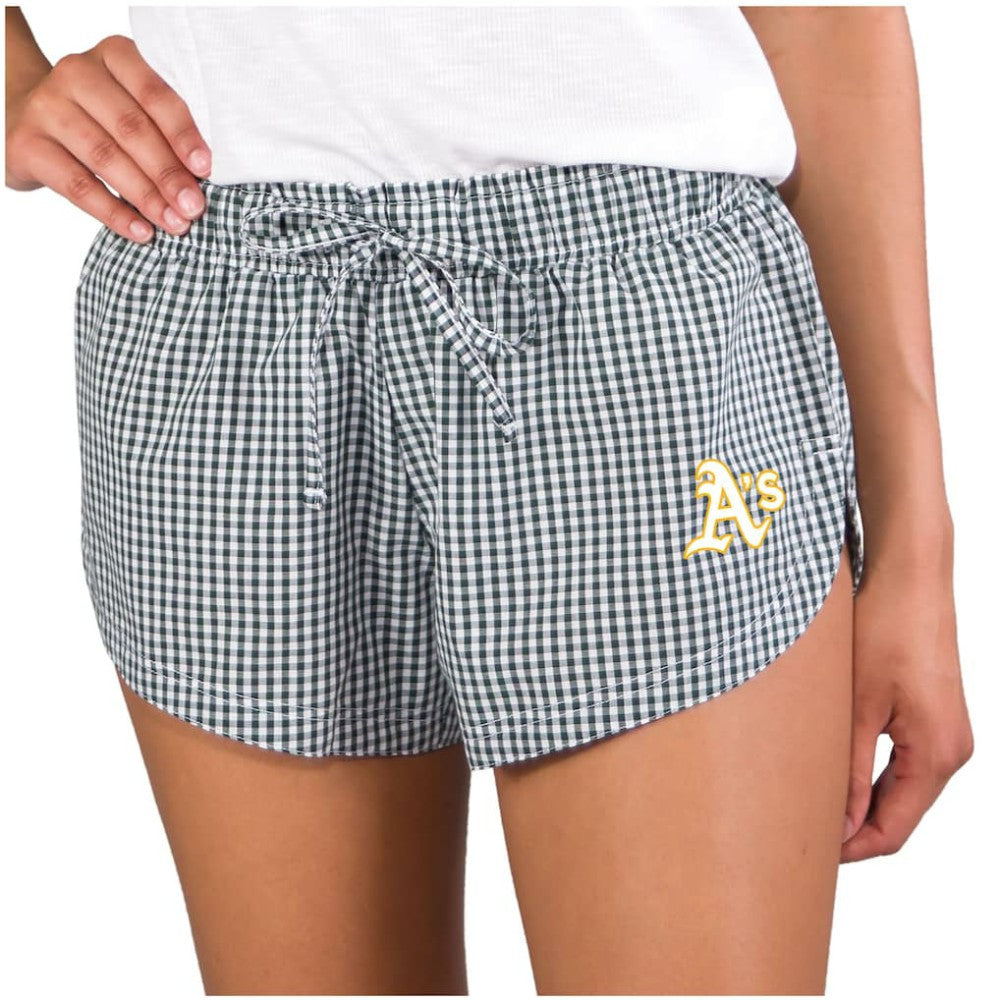 Athletics Concepts Sport Women's Tradition Woven Shorts - Green - MLB Online