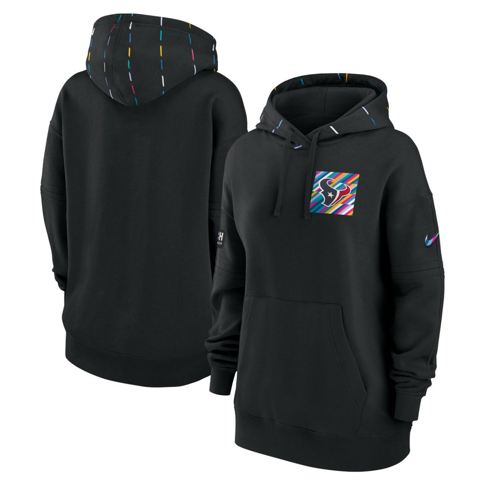 Nike Houston Texans Women's 2023 NFL Crucial Catch Club Pullover Hoodie Black