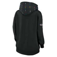 Nike Houston Texans Women's 2023 NFL Crucial Catch Club Pullover Hoodie Black
