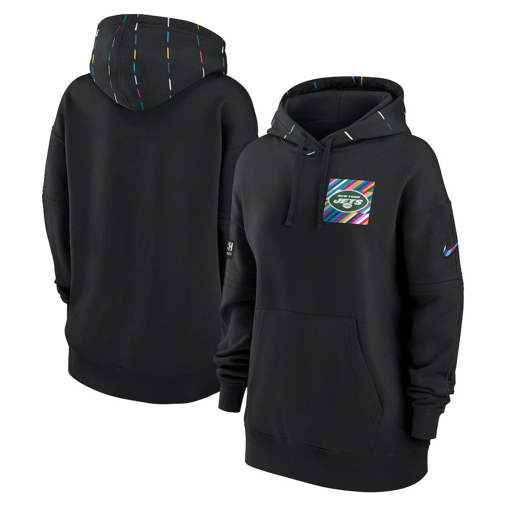 Nike New York Jets Women's 2023 NFL Crucial Catch Club Pullover Hoodie Black