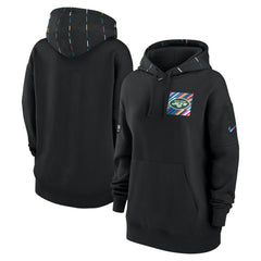Nike New York Jets Women's 2023 NFL Crucial Catch Club Pullover Hoodie Black