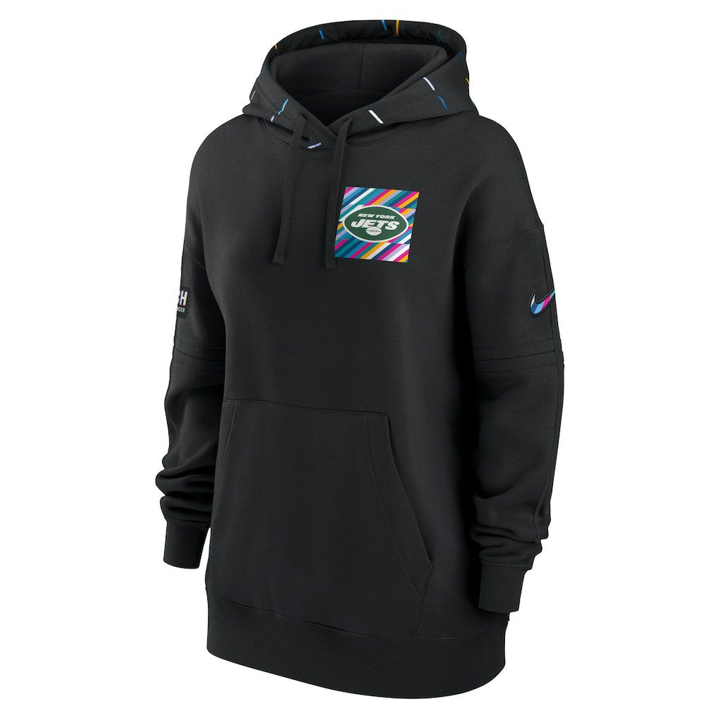 Nike New York Jets Women's 2023 NFL Crucial Catch Club Pullover Hoodie Black