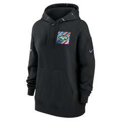 Nike New York Jets Women's 2023 NFL Crucial Catch Club Pullover Hoodie Black