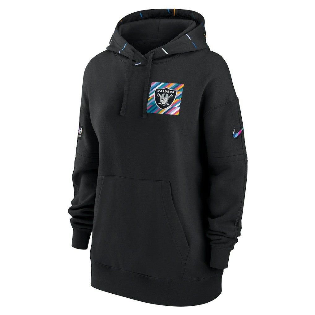 Nike Las Vegas Raiders Women's 2023 NFL Crucial Catch Club Pullover Hoodie Black