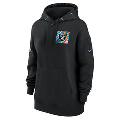 Nike Las Vegas Raiders Women's 2023 NFL Crucial Catch Club Pullover Hoodie Black