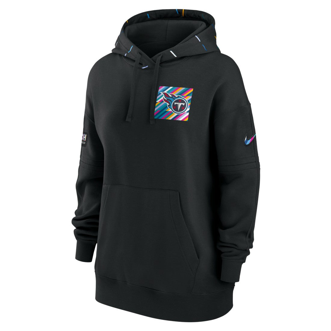 Nike Tennessee Titans Women's 2023 NFL Crucial Catch Club Pullover Hoodie Black