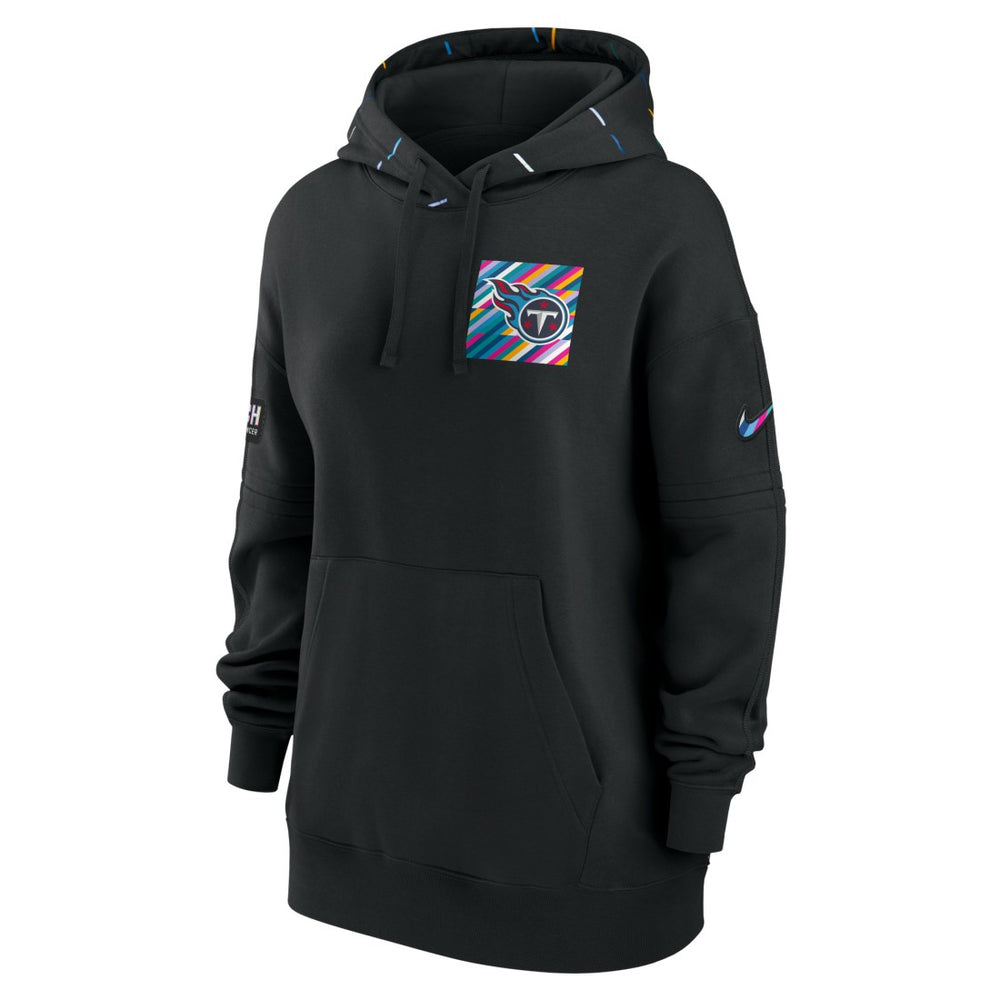 Nike Tennessee Titans Women's 2023 NFL Crucial Catch Club Pullover Hoodie Black