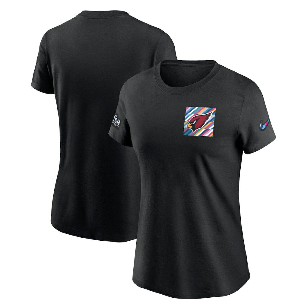 Nike Arizona Cardinals Women's Crucial Catch Sideline Tri-Blend T-Shirt Black