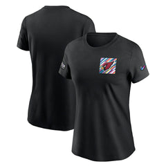 Nike Arizona Cardinals Women's Crucial Catch Sideline Tri-Blend T-Shirt Black