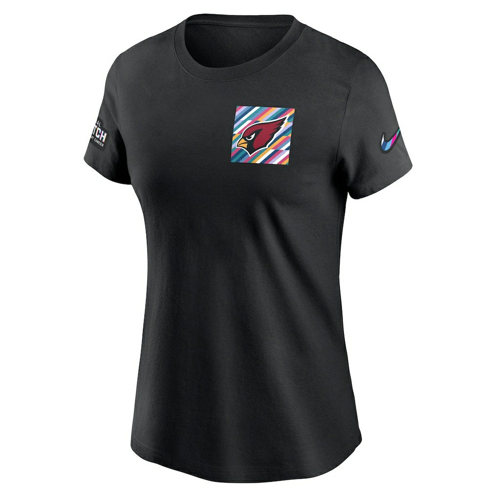Nike Arizona Cardinals Women's Crucial Catch Sideline Tri-Blend T-Shirt Black