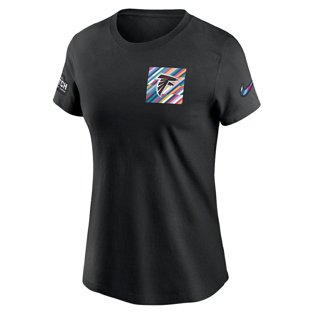 Nike Atlanta Falcons Women's Crucial Catch Sideline Tri-Blend T-Shirt Black