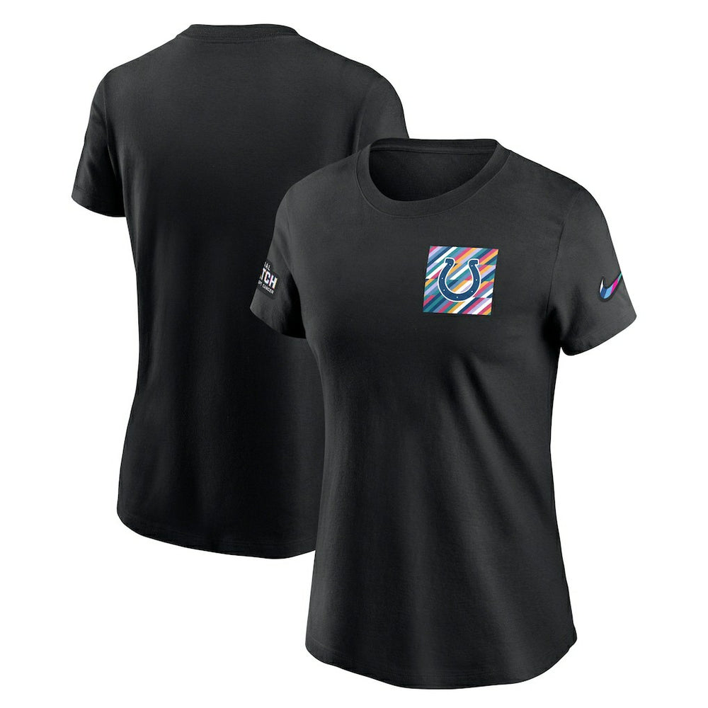 Nike Indianapolis Colts Women's Crucial Catch Sideline Tri-Blend T-Shirt Black