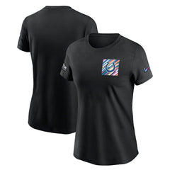 Nike Indianapolis Colts Women's Crucial Catch Sideline Tri-Blend T-Shirt Black