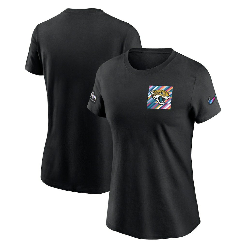 Nike Jacksonville Jaguars Women's Crucial Catch Sideline Tri-Blend T-Shirt Black