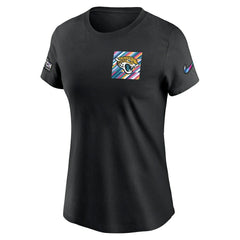 Nike Jacksonville Jaguars Women's Crucial Catch Sideline Tri-Blend T-Shirt Black