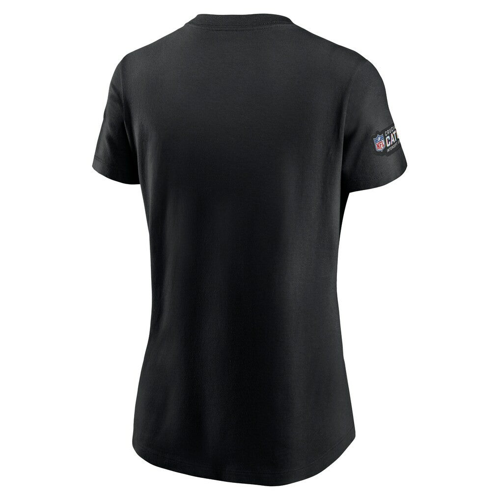 Nike Jacksonville Jaguars Women's Crucial Catch Sideline Tri-Blend T-Shirt Black
