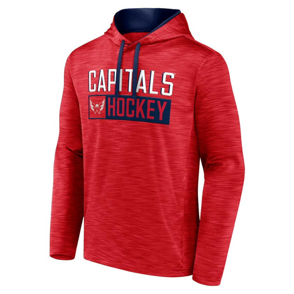 Washington Capitals Fanatics Close Shave Pullover Hoodie - Heather Red - NHL 5232463
