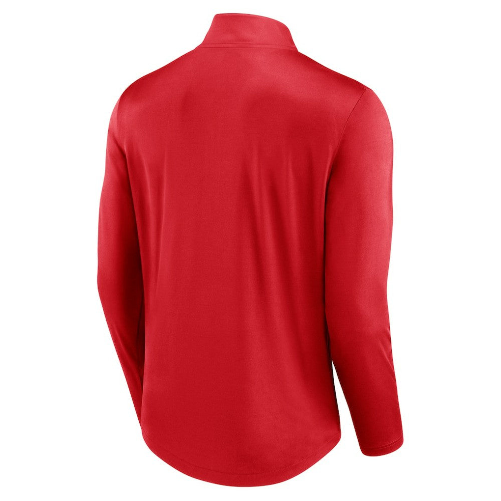 Washington Capitals Fanatics Mock Neck Quarter-Zip Top - Red - NHL 5232697