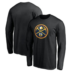 Denver Nuggets Primary Team Logo Long Sleeve T-Shirt Black