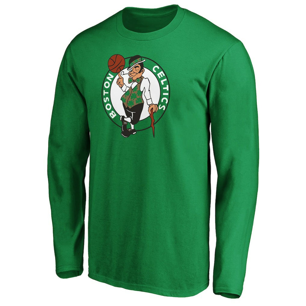 Boston Celtics Primary Team Logo Long Sleeve T-Shirt Kelly Green