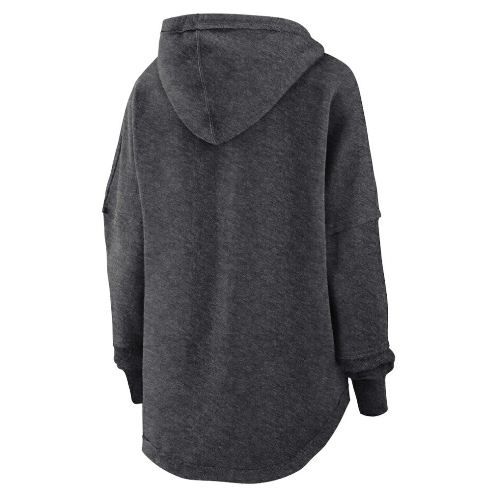 San Francisco Giants Fanatics Women's Luxe Pullover Hoodie - Heather Charcoal - Fanatics Sale