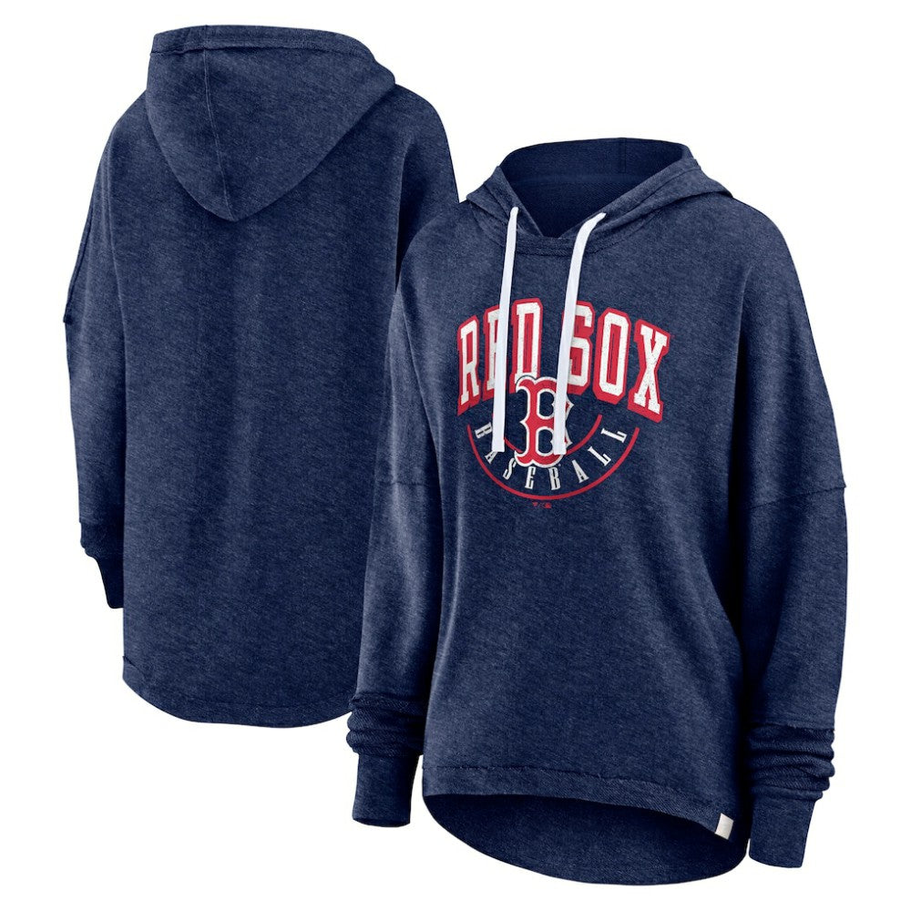 Boston Red Sox Fanatics Women's Luxe Pullover Hoodie - Heather Navy - Fanatics Online