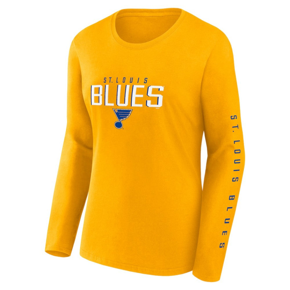 St. Louis Blues Fanatics Women's Long and Short Sleeve Two-Pack T-Shirt Set - Blue - NHL 5233298